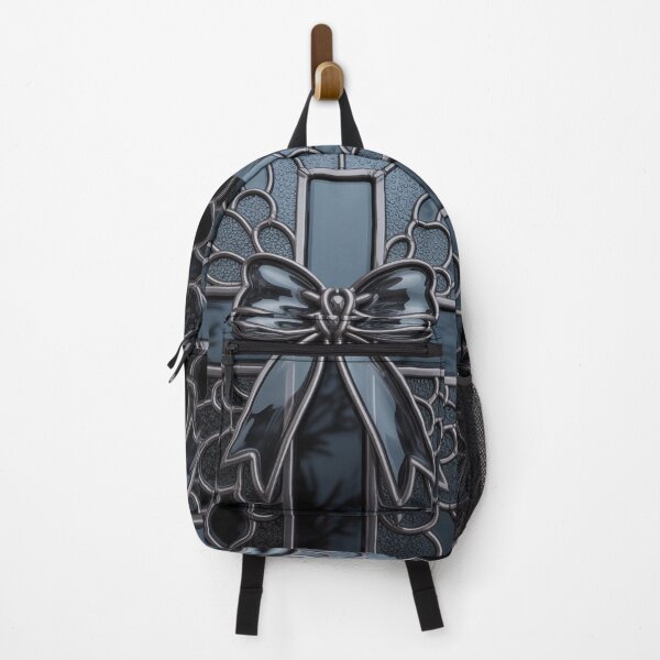 Item preview, Black Stained Glass Cross and Coquette Bow designed and sold by JediKittenWars.