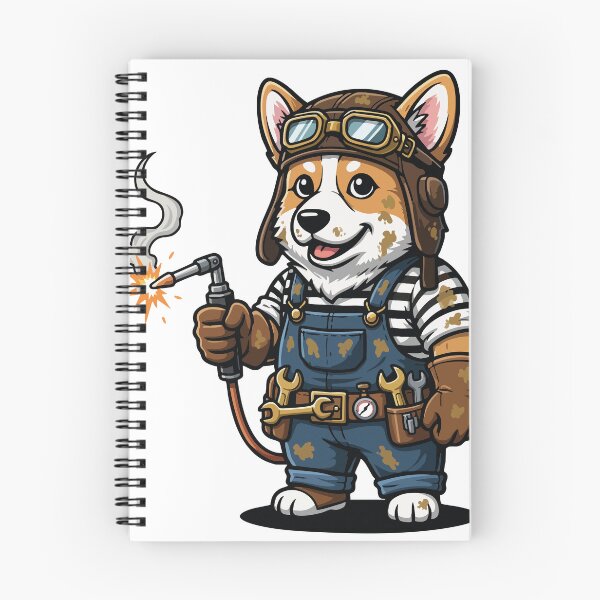 Item preview, Corgi Welder Steampunk Industrial Mechanic designed and sold by PixelStudioBe.