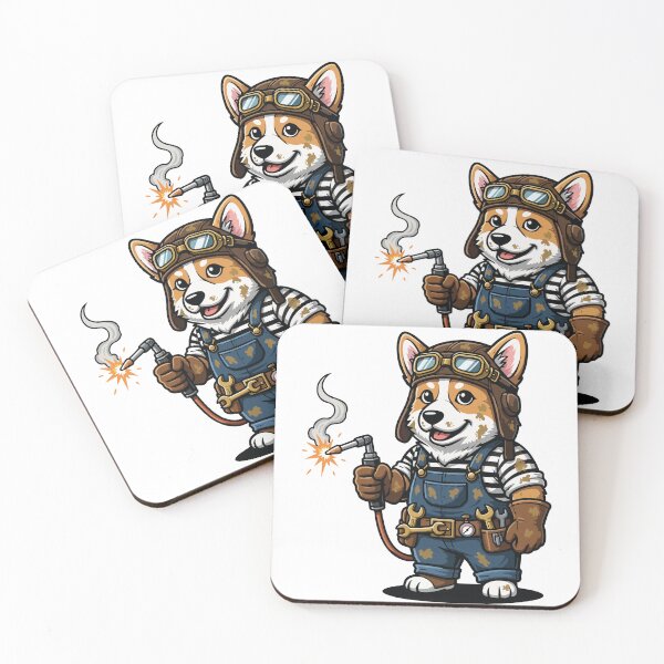 Item preview, Corgi Welder Steampunk Industrial Mechanic designed and sold by PixelStudioBe.