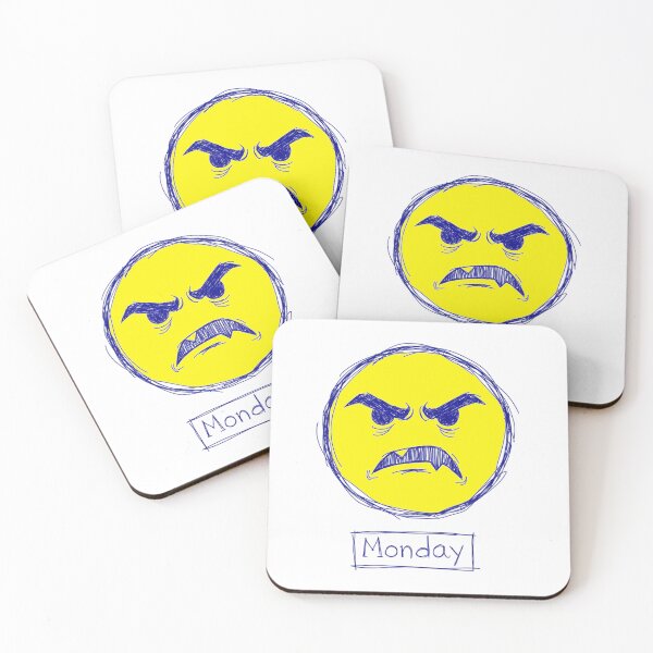 Item preview, Angry Monday Face Doodle designed and sold by crazygoose30.