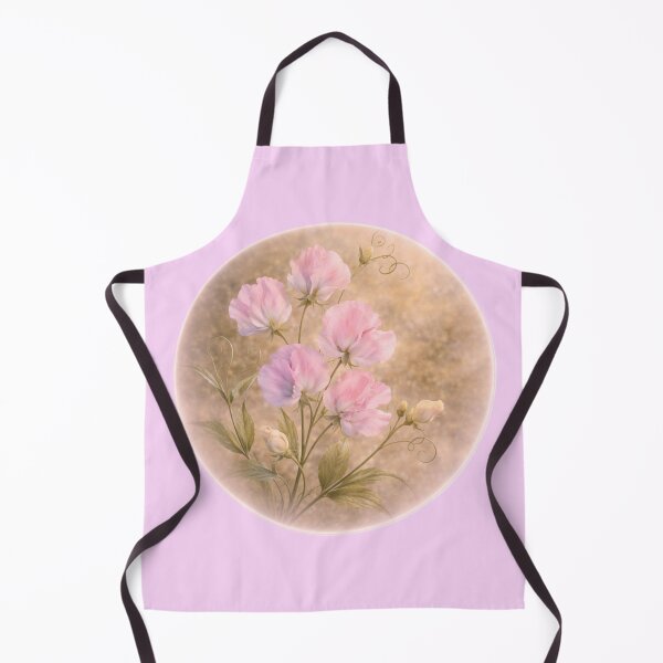 Item preview, Delicate Sweet Pea Blossoms – Romantic Floral Portrait designed and sold by TheJoyfulPen.