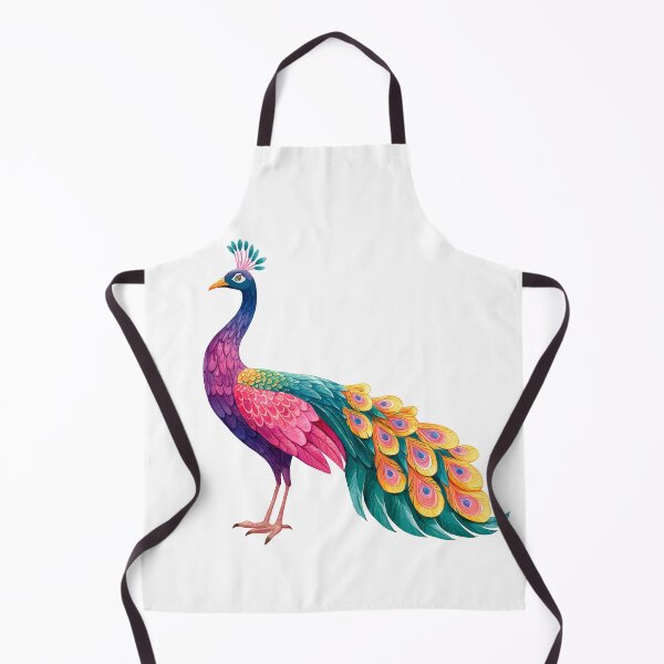 Item preview, Vibrant Peacock Folk Art - Colorful Fantasy Bird Print designed and sold by DesignArtist.ia.