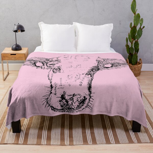 Item preview, Dairy Cow - (#F8C8DC) designed and sold by The Stippler Process.