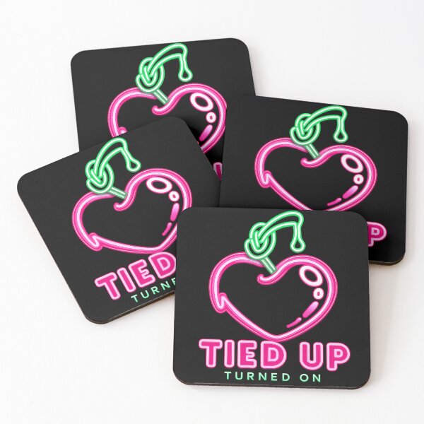 Item preview, Neon Tied Up Heart – Glowing Rope Heart Art – Retro Neon Sign Style designed and sold by TKOprintdesigns.