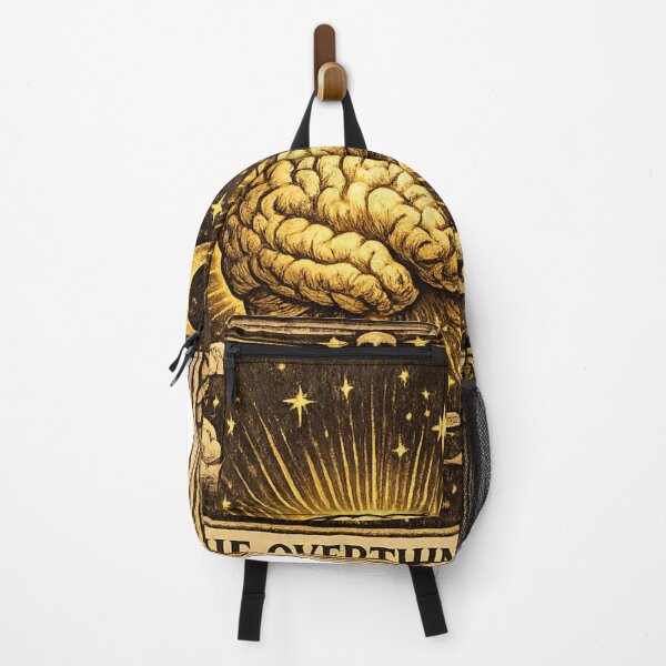 Item preview, The Overthinker Funny Tarot Card Dark Academia Mystic designed and sold by Retro Mood Co.