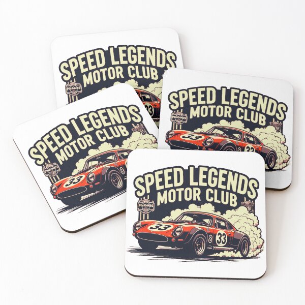 Item preview, Vintage Speed Legends Racing Car Motor Club Design designed and sold by BazgrolyDOT.