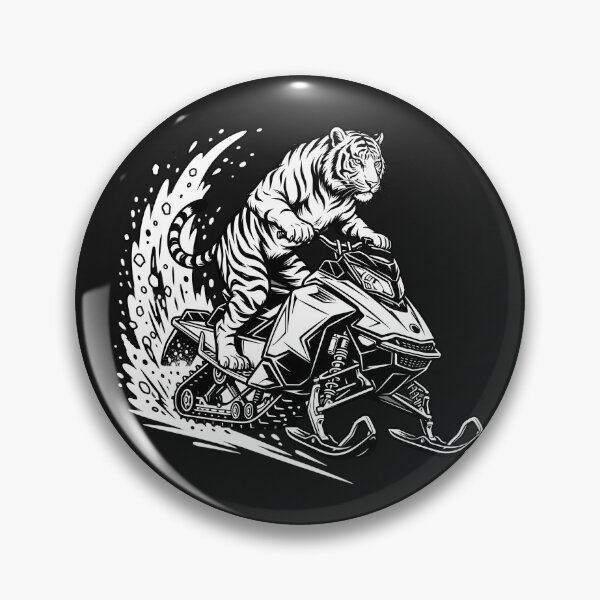 Item preview,  Tiger Snowmobile Rider - Winter Action Sled Racing Design designed and sold by SoftInk Studio.