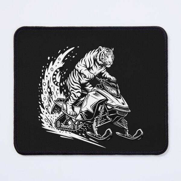 Item preview,  Tiger Snowmobile Rider - Winter Action Sled Racing Design designed and sold by SoftInk Studio.