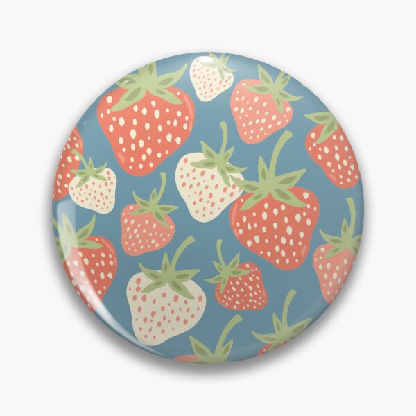 Item preview, Strawberry Fields Retro Berry Red Scatter designed and sold by Patternandflow.