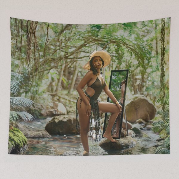 Item preview, Jungle Reflection – Tropical Fashion Portrait designed and sold by TedKentPhoto.