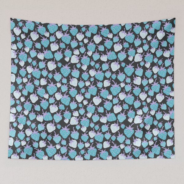 Item preview, Strawberry Fields Berry Blue Scatter designed and sold by Patternandflow.