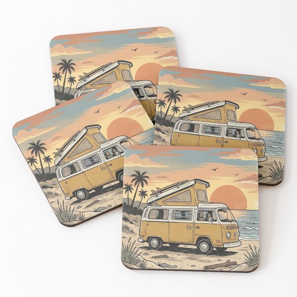 Item preview, Retro Camper Van Sunset  designed and sold by urbinet.