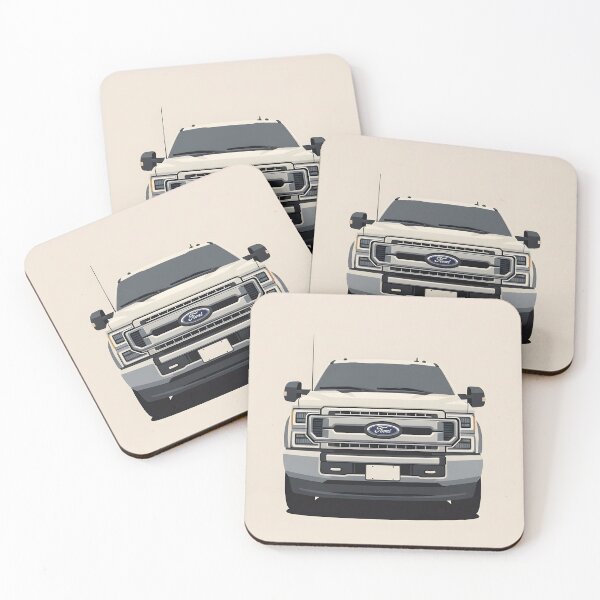 Item preview, Ford Super Duty Front View Illustration Heavy Duty American Pickup Truck Minimalist Poster designed and sold by Motorline44.