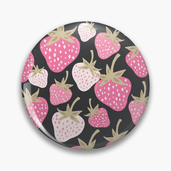 Item preview, Strawberry Fields Pink Berry Scatter designed and sold by Patternandflow.