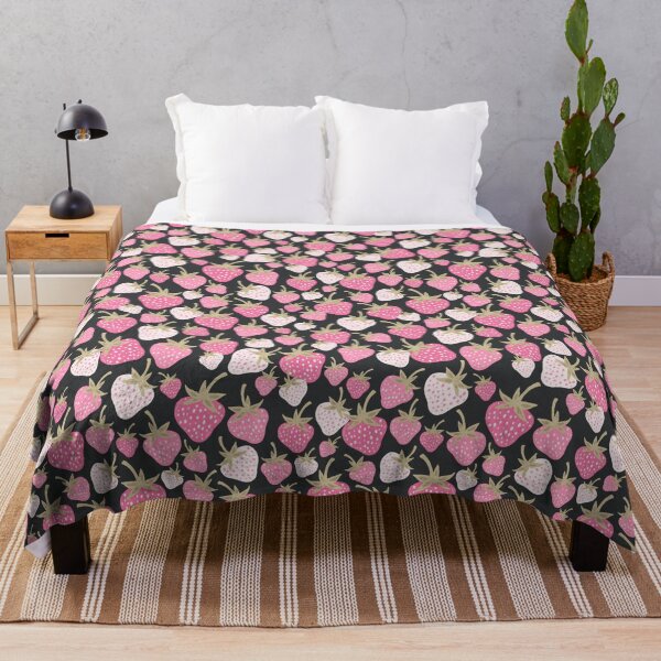 Item preview, Strawberry Fields Pink Berry Scatter designed and sold by Patternandflow.