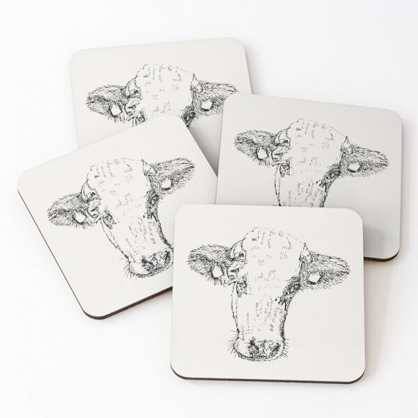 Item preview, Dairy Cow - (#F0EEE9) designed and sold by The Stippler Process.