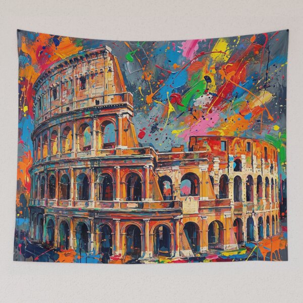 Item preview, Colour Splash Colosseum – Abstract Rome Art Print designed and sold by Printpix.
