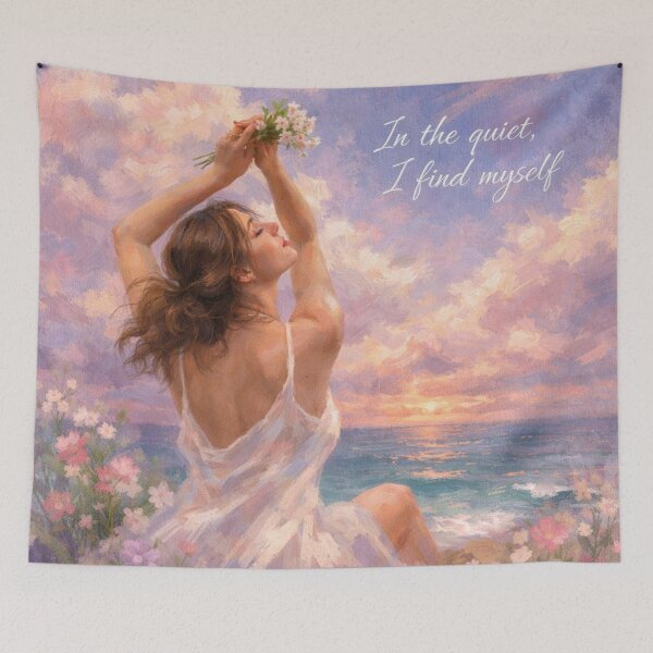 Item preview,  In Silence I Find Myself (girl by the sea) designed and sold by Caishi.