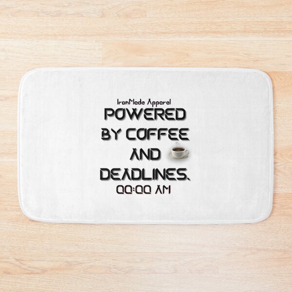 Item preview, Powered by Coffee and Deadlines T-Shirt for Electricians – Work Hard, Laugh Hard designed and sold by IronMade Apparel.