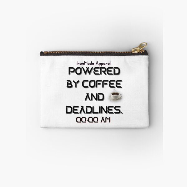 Item preview, Powered by Coffee and Deadlines T-Shirt for Electricians – Work Hard, Laugh Hard designed and sold by IronMade Apparel.