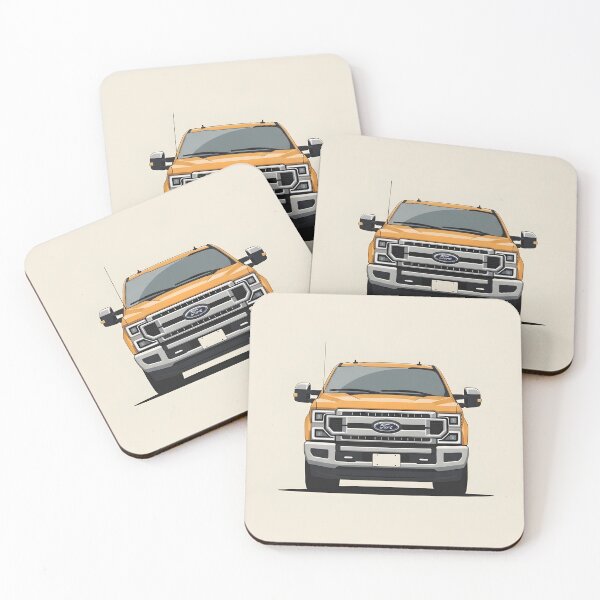 Item preview, Ford Super Duty Front View Illustration Modern Heavy Duty Pickup Truck Minimalist Poster designed and sold by Motorline44.