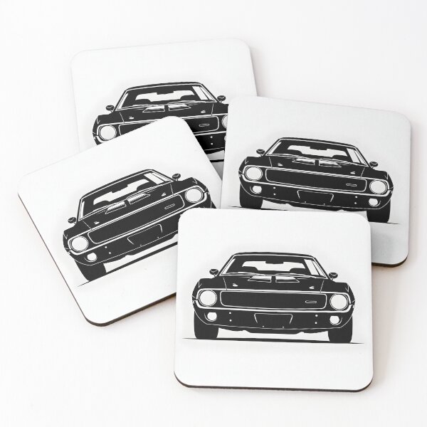 Item preview, Ford Torino 1970 Front View Illustration Classic American Muscle Car Minimalist Poster designed and sold by Motorline44.