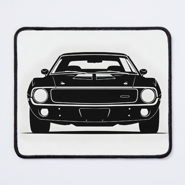 Item preview, Ford Torino 1970 Front View Illustration Classic American Muscle Car Minimalist Poster designed and sold by Motorline44.