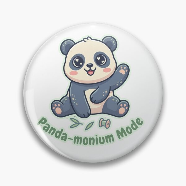 Item preview, Pandamonium Mode Cute Panda Funny Mood Design designed and sold by SarcasmThreads.