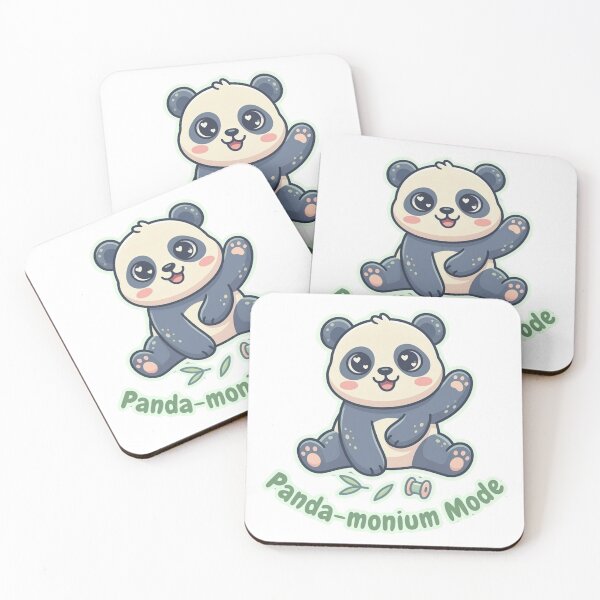 Item preview, Pandamonium Mode Cute Panda Funny Mood Design designed and sold by SarcasmThreads.