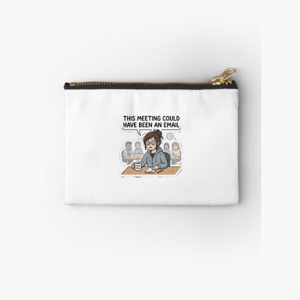 Item preview, Relatable Tired Grad Student 'This Meeting Could Have Been an Email' Sticker designed and sold by AuroraPixelDa.
