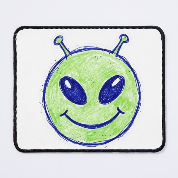 Item preview, Cute Alien Smiley Doodle designed and sold by crazygoose30.