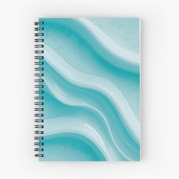 Item preview, Shades of Teal Wavy Lines Pattern Background designed and sold by burbankdesigns.
