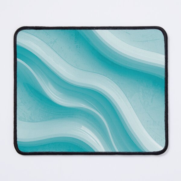 Item preview, Shades of Teal Wavy Lines Pattern Background designed and sold by burbankdesigns.