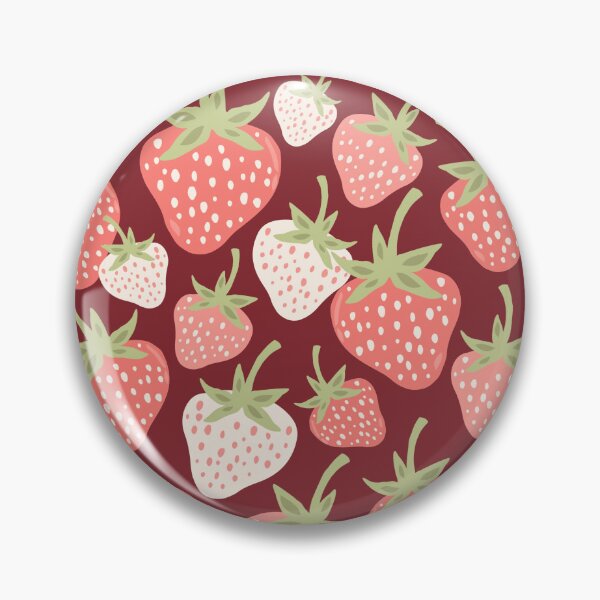 Item preview, Strawberry Fields Red Summer Berry Picnic Scatter designed and sold by Patternandflow.
