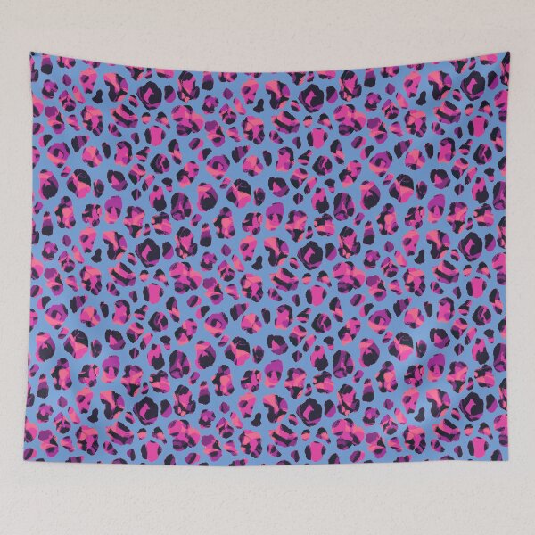 Item preview, Abstract Multicolour Pink Purple Leopard Animal Print designed and sold by Patternandflow.