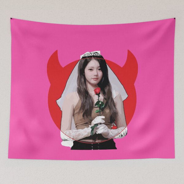 Item preview, RORA (Lee Dain) Babymonster flower pink ver. kpop designed and sold by ShiroHero.