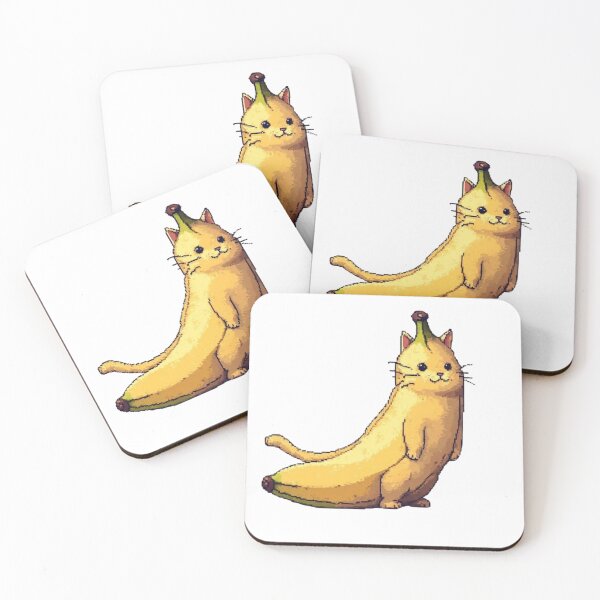 Item preview, Pixel Banana Cat  designed and sold by Mystic-Doodle.