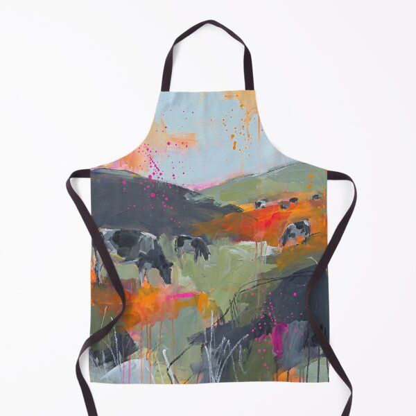 Item preview, Abstract Irish Cows in a Colour‑Splashed Countryside designed and sold by Printpix.