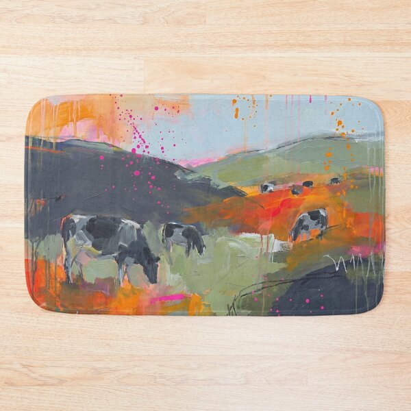 Item preview, Abstract Irish Cows in a Colour‑Splashed Countryside designed and sold by Printpix.