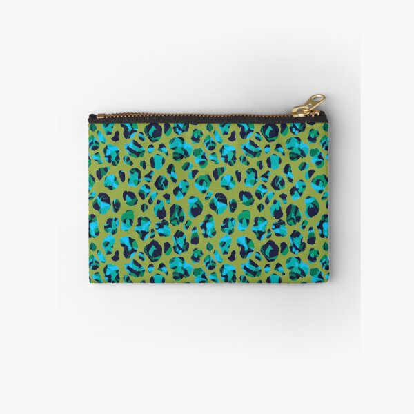 Item preview, Abstract Multicolour Green Teal Leopard Animal Print designed and sold by Patternandflow.