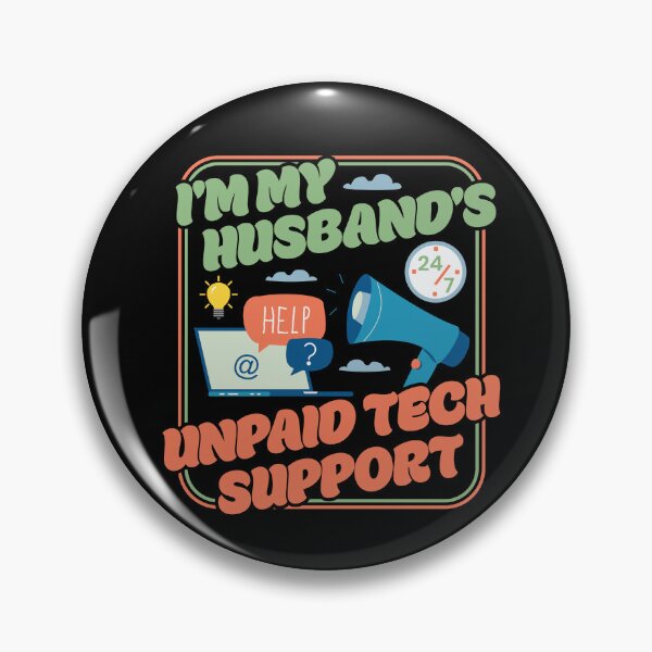Item preview, I'm My Husband's Unpaid Tech Support - Funny Wife Comupter Humor designed and sold by PCStudio57.