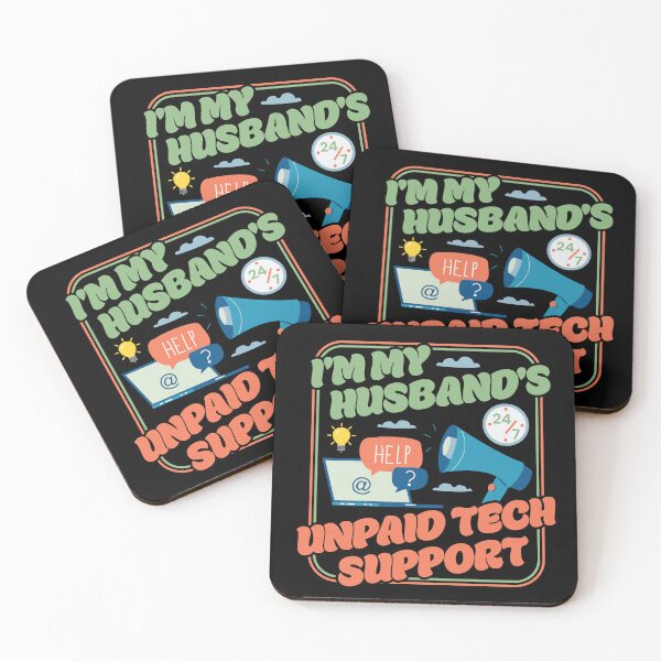 Item preview, I'm My Husband's Unpaid Tech Support - Funny Wife Comupter Humor designed and sold by PCStudio57.