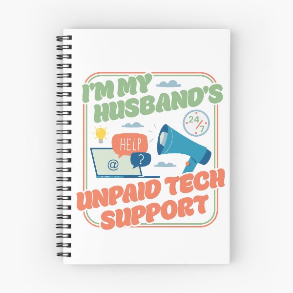 Item preview, I'm My Husband's Unpaid Tech Support - Funny Wife Comupter Humor designed and sold by PCStudio57.