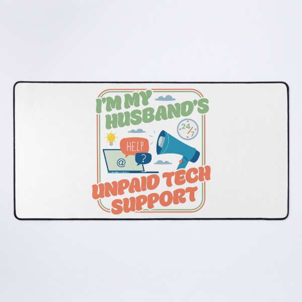 Item preview, I'm My Husband's Unpaid Tech Support - Funny Wife Comupter Humor designed and sold by PCStudio57.