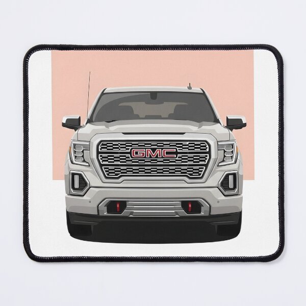 Item preview, GMC Sierra Denali Front View Illustration Luxury American Pickup Truck Minimalist Poster designed and sold by Motorline44.