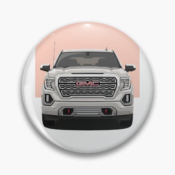 Item preview, GMC Sierra Denali Front View Illustration Luxury American Pickup Truck Minimalist Poster designed and sold by Motorline44.