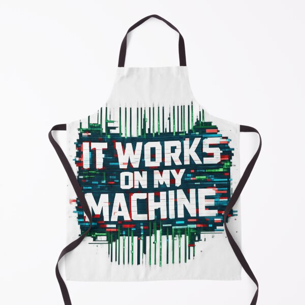 Item preview,  It Works On My Machine Glitch Error Programmer Tech Humor designed and sold by Retro Mood Co.