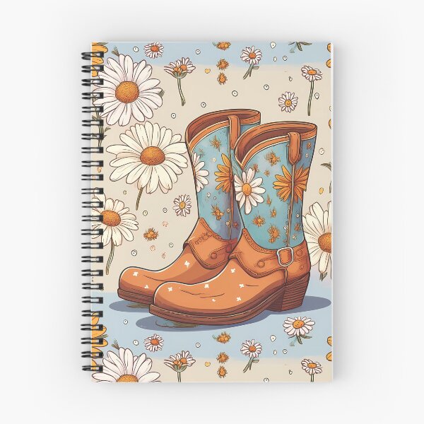 Item preview, Cowgirl boots illustration design pattern designed and sold by Clara Fruggeri.