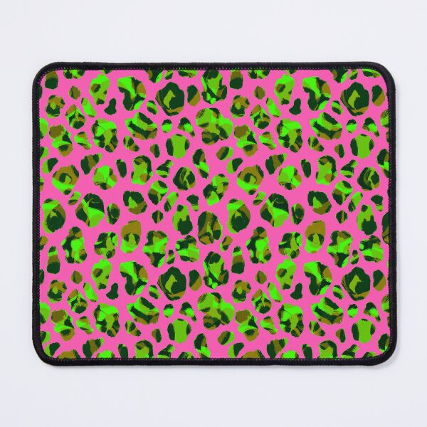 Item preview, Abstract Multicolour Green Pink Neon Leopard Animal Print designed and sold by Patternandflow.