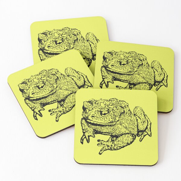 Item preview, Toad Thinking - (#E9F055) designed and sold by The Stippler Process.